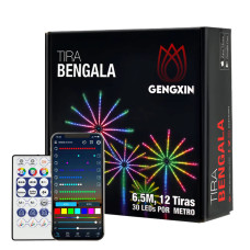 Havai Fişek Efektli RGB Pixel Şerit Led Telefon + Müzik Kontrollü