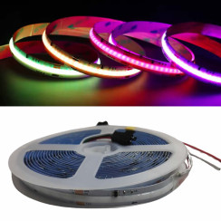 12V WS2811 RGB Pixel COB Şerit LED 432 LED IP20 5 Metre | Adreslenebilir Şerit LED