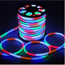 RGB Neon Led Şerit 220V 8x16mm 1S - 50 Metre Kesilebilir Rulo