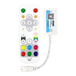 SP549E RGBW Pixel LED Kontrol Cihazı | 5-24V SPI, 900 Pixel, Müzik Modu + RF Kumanda