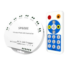SP608E 8 Kanal WS2811-WS2812B Pixel Kontrol Devresi 5-24V