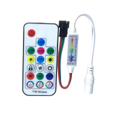 17 Tuşlu RF Müzik ve Sese Duyarlı Mini Pixel Led Kontrol Cihazı