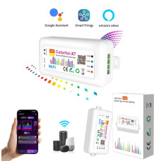 ARGB Pixel LED Kontrol Cihazı | 5V-12V-24V | WiFi + Tuya + Müzik Senkronizasyonlu Akıllı Modül