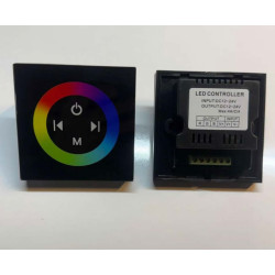 12-24V Duvar Tipi RGB Dokunmatik Gömme LED Kontrol Cihazı | Cam Panel Şerit LED Dimmer