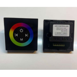 12-24V Duvar Tipi RGB Dokunmatik Gömme LED Kontrol Cihazı | Cam Panel Şerit LED Dimmer