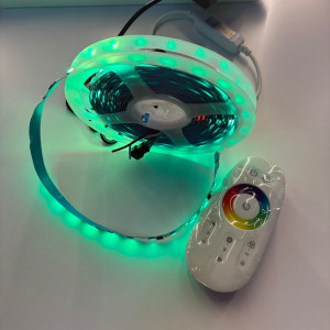 12V Adreslenebilir RGB Pixel Şerit LED Seti 5 Metre Tak-Çalıştır