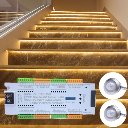 Sensörlü Merdiven Basamak Aydınlama Kiti