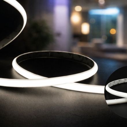 24V Neon LED (Spotless) 8x4.5mm 12W/m IP62 – 288 LED/m