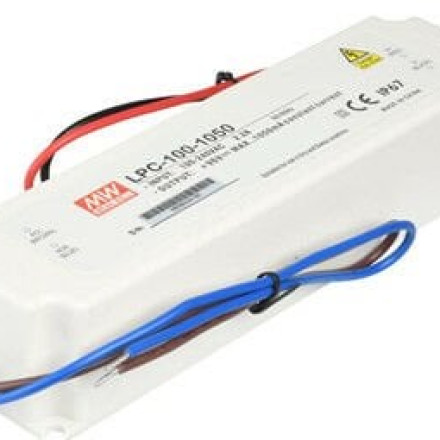 48-96V 1050mA Sabit Akım IP67 LED Güç Kaynağı 100W