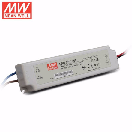 LPC-35-1050 9-30V DC 1050mA IP67 Korumalı LED Güç Kaynağı