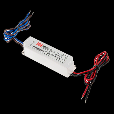 LPV-20-12 12V 20W 1.67A IP67 Su Geçirmez LED Güç Kaynağı
