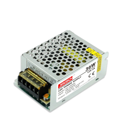 JİNBO POWER 12V 3A Metal Kasa İç Mekan Adaptör