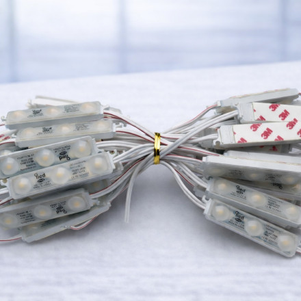 12 Volt 3'lü SMD 2835 Modül LED - 120 Lümen, IP67 Su Geçirmez