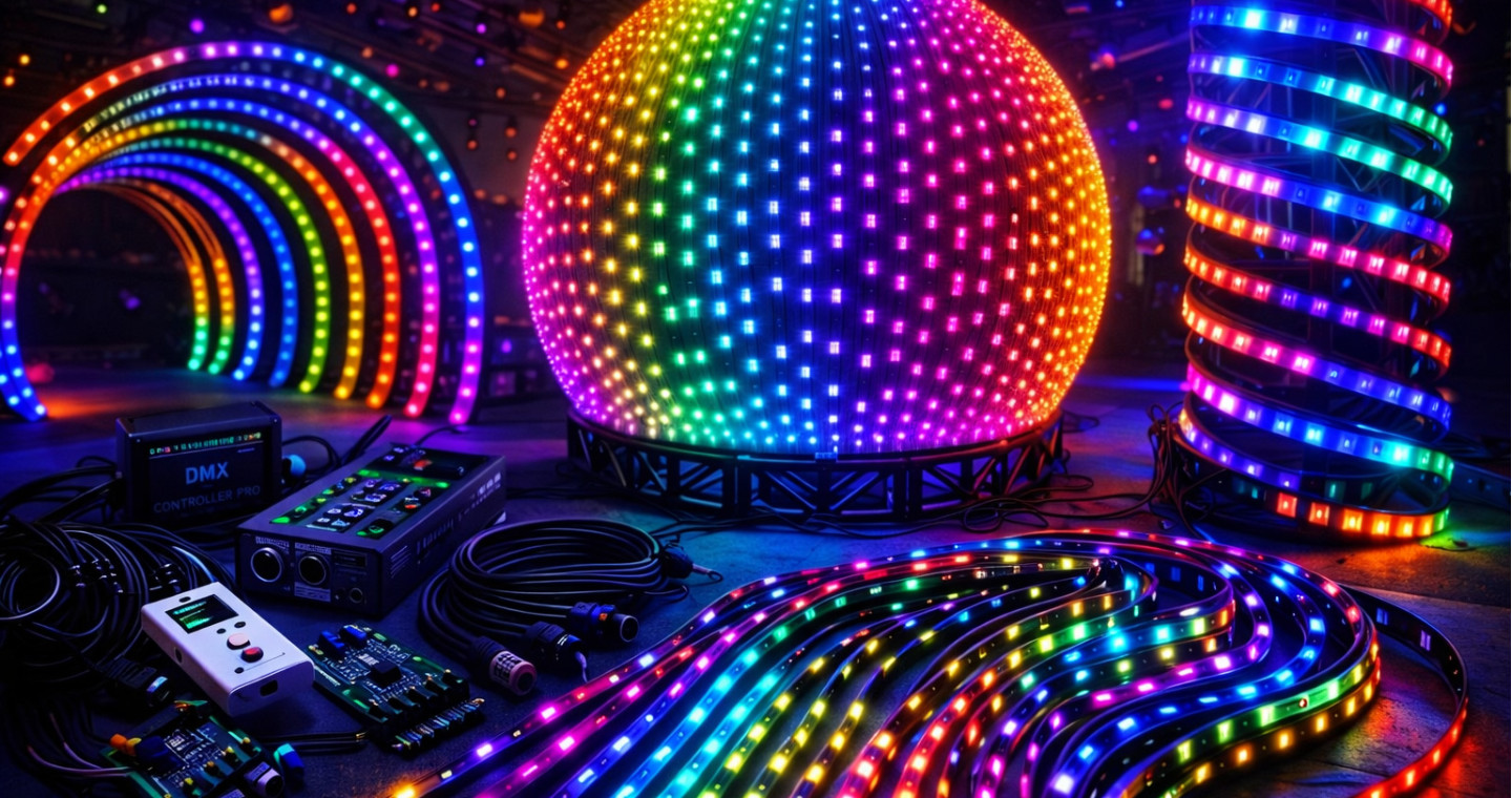 Adreslenebilir Pixel LED Projeleri – DMX & SPI Sistemler