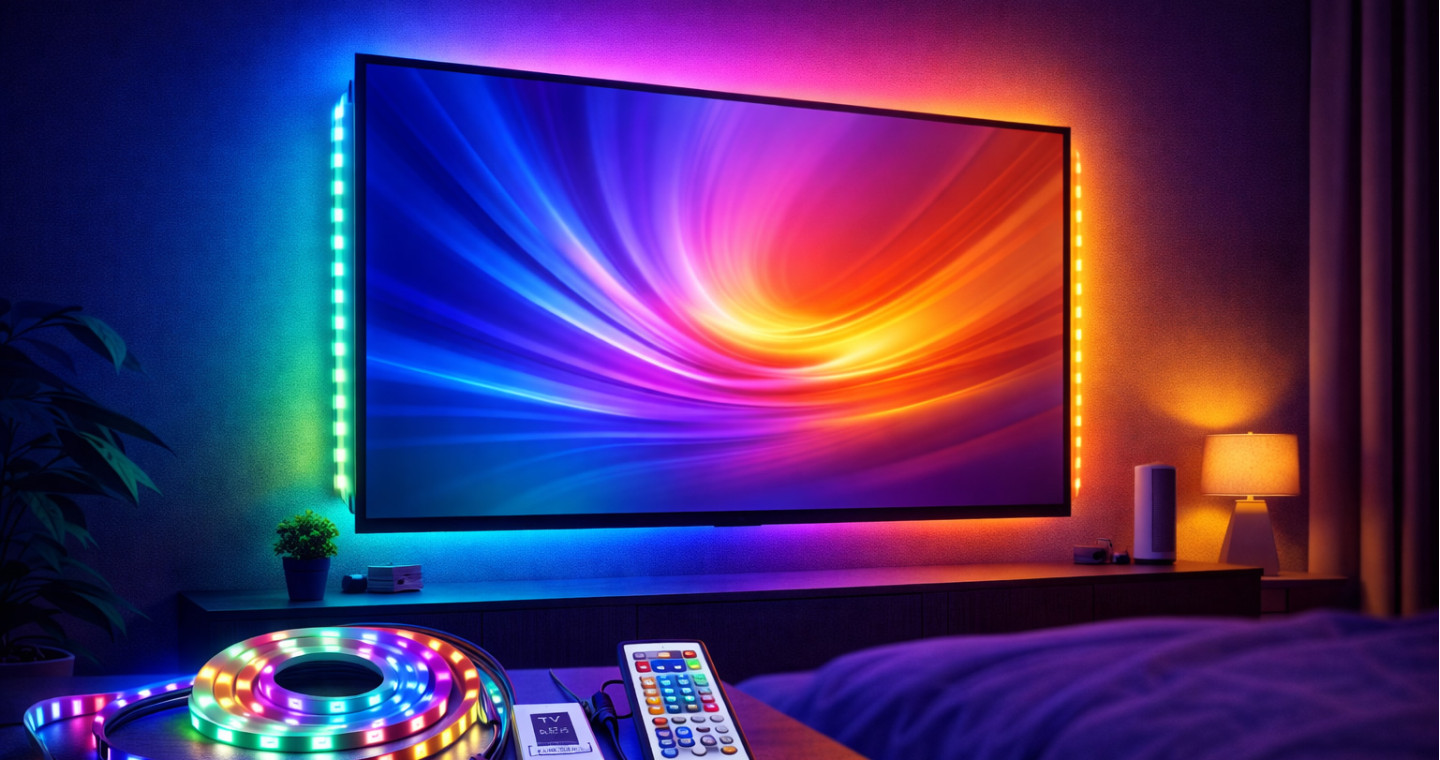 TV Arkası LED Aydınlatma Projesi – Hazır Tak-Çalıştır Setler